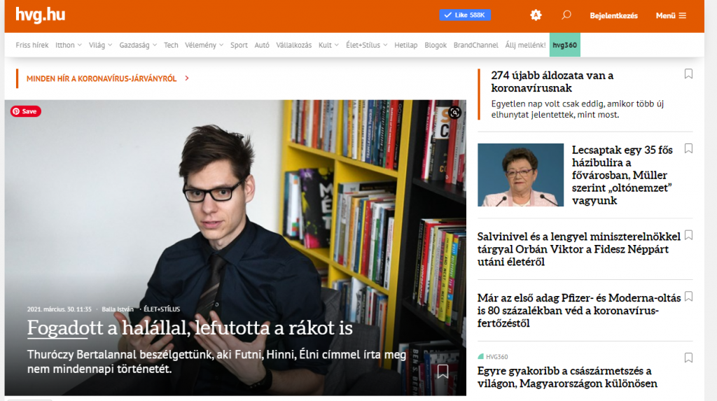Fogadott a halállal, lefutotta a rákot is